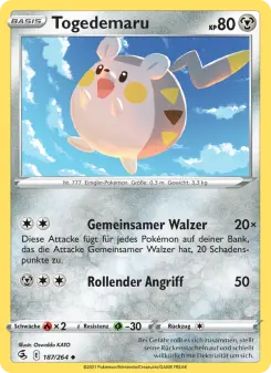 Pokémon-Karte Togedemaru 187/264