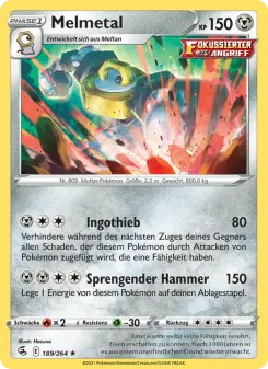 Pokémon-Karte Melmetal 189/264