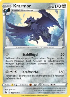 Pokémon-Karte Krarmor 190/264