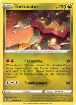 Pokémon-Karte Tortunator 198/264