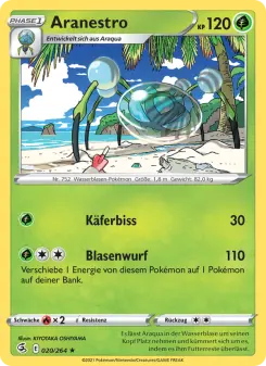 Pokémon-Karte Aranestro 020/264