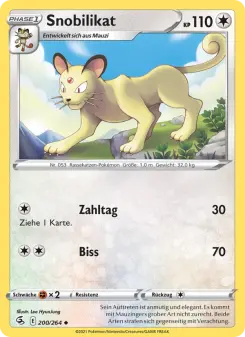 Pokémon-Karte Snobilikat 200/264