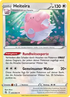 Pokémon-Karte Heiteira 203/264