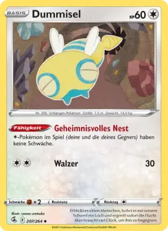 Pokémon-Karte Dummisel 207/264