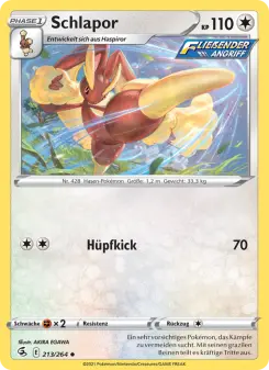 Pokémon-Karte Schlapor 213/264