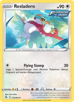 Pokémon-Karte Resladero 216/264