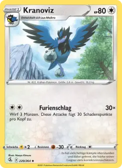 Pokémon-Karte Kranoviz 220/264