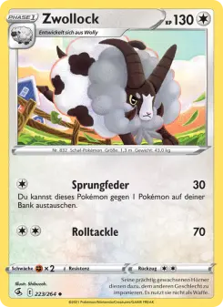 Pokémon-Karte Zwollock 223/264