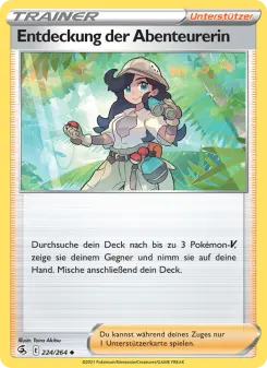 Pokémon-Karte Entdeckung der Abenteurerin 224/264