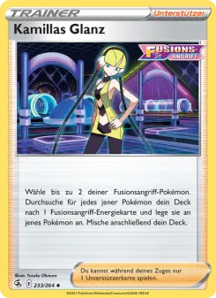 Pokémon-Karte Kamillas Glanz 233/264