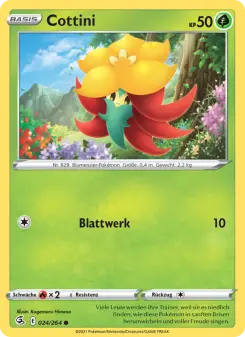 Pokémon-Karte Cottini 024/264