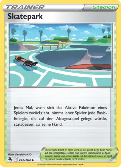 Pokémon-Karte Skatepark 242/264