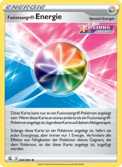Pokémon-Karte Fusionsangriff-Energie 244/264