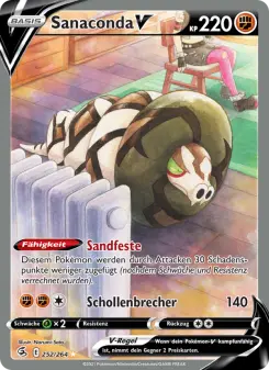 Pokémon-Karte Sanaconda V 252/264