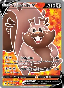 Pokémon-Karte Schlaraffel V 256/264