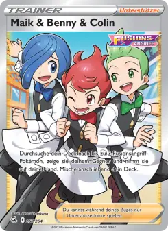 Pokémon-Karte Maik & Benny & Colin 258/264