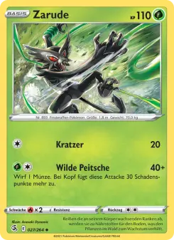 Pokémon-Karte Zarude 027/264