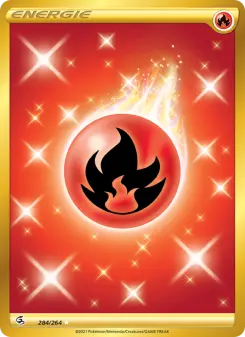 Pokémon-Karte Feuer-Energie 284/264