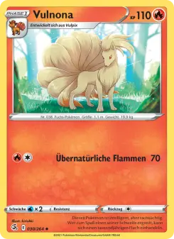 Pokémon-Karte Vulnona 030/264