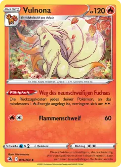 Pokémon-Karte Vulnona 031/264
