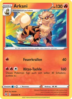 Pokémon-Karte Arkani 033/264