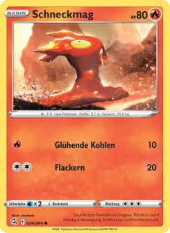 Pokémon-Karte Schneckmag 034/264