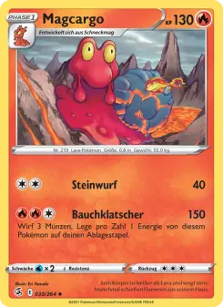Pokémon-Karte Magcargo 035/264