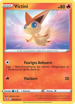 Pokémon-Karte Victini 036/264