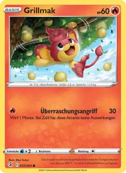 Pokémon-Karte Grillmak 037/264