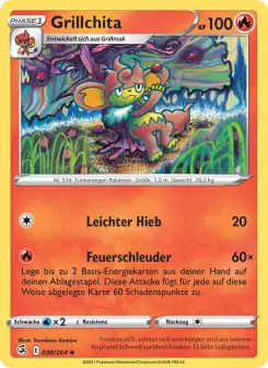 Pokémon-Karte Grillchita 038/264