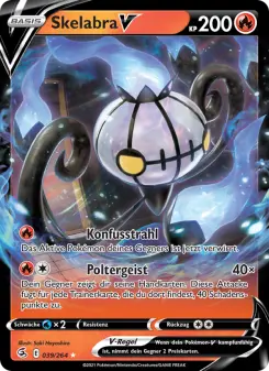 Pokémon-Karte Skelabra V 039/264