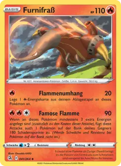 Pokémon-Karte Furnifraß 041/264