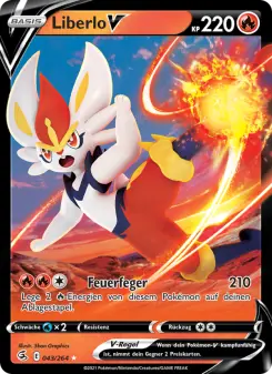 Pokémon-Karte Liberlo V 043/264