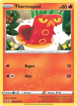 Pokémon-Karte Thermopod 046/264