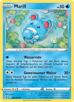 Pokémon-Karte Marill 058/264