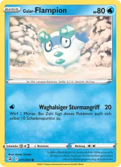 Pokémon-Karte Galar-Flampion 071/264