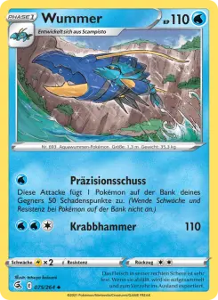 Pokémon-Karte Wummer 075/264