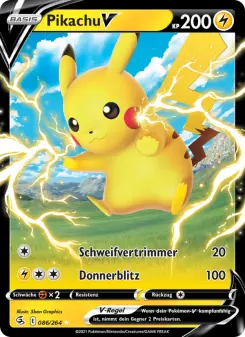 Pokémon-Karte Pikachu V 086/264