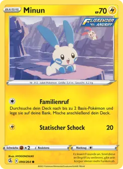 Pokémon-Karte Minun 090/264