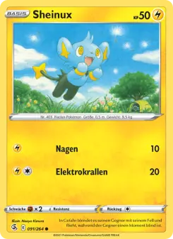 Pokémon-Karte Sheinux 091/264