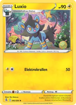 Pokémon-Karte Luxio 092/264