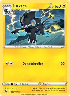 Pokémon-Karte Luxtra 093/264