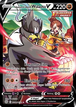 Pokémon-Karte Fokussierter-Angriff-Wulaosu V TG18