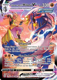 Pokémon-Karte Fließender-Angriff-Wulaosu VMAX TG21