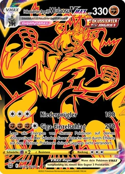 Pokémon-Karte Fokussierter-Angriff-Wulaosu VMAX TG29