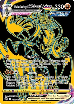 Pokémon-Karte Fließender-Angriff-Wulaosu VMAX TG30