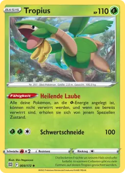Pokémon-Karte Tropius 005/172