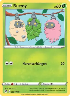 Pokémon-Karte Burmy 009/172