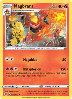 Pokémon-Karte Magbrant 020/172