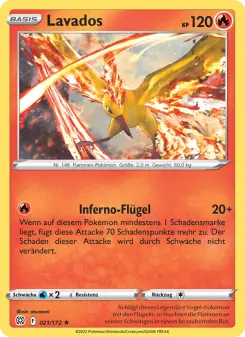 Pokémon-Karte Lavados 021/172